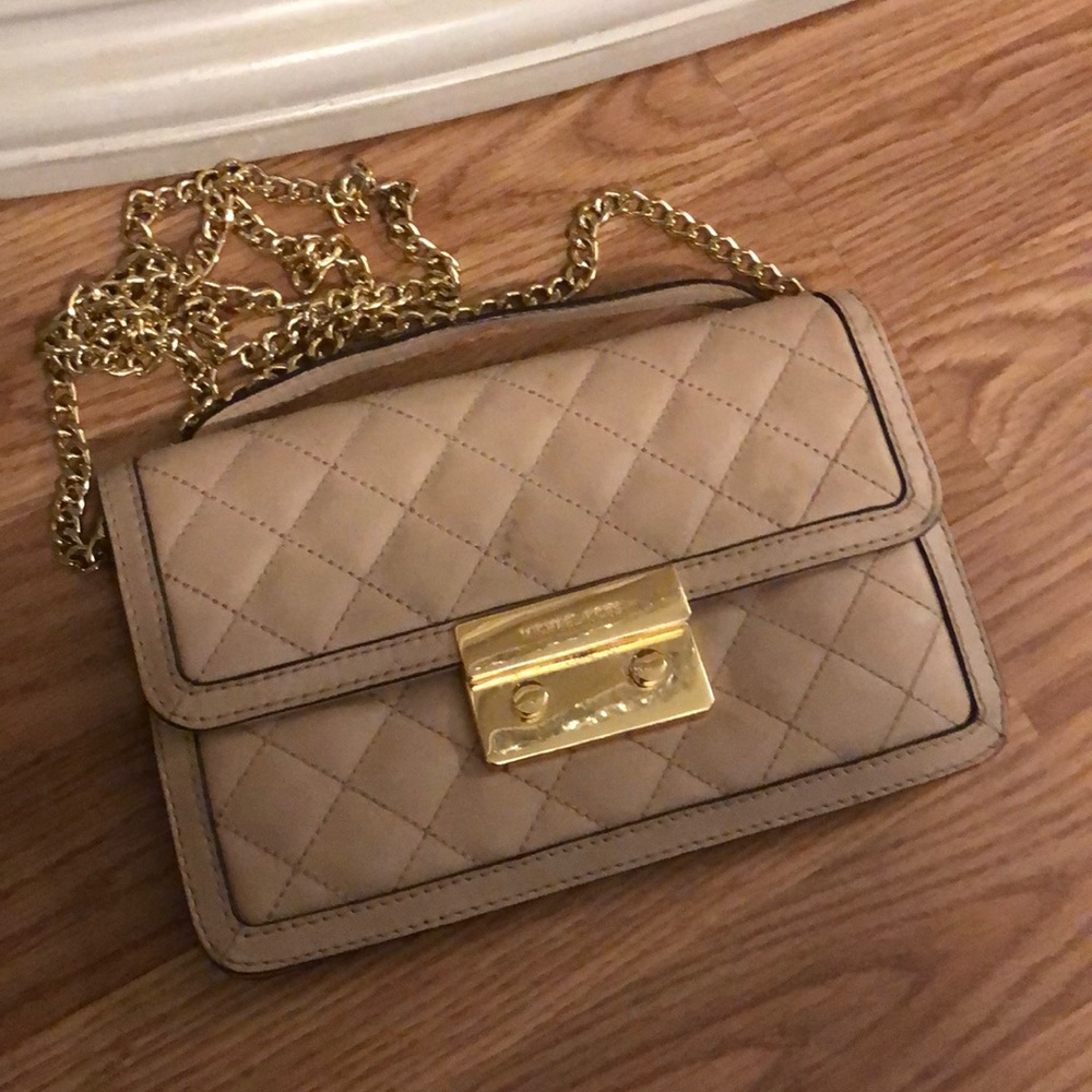 Michael Kors Crossbody Light mauve Quilted w/Chain